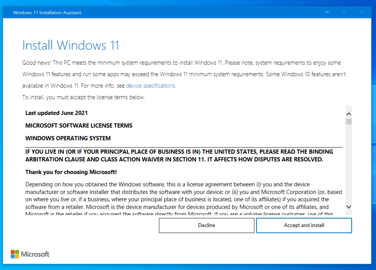 Windows 11 安装助手