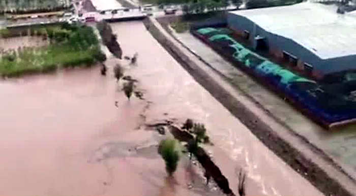 受强降水影响山西多地发生地质灾害